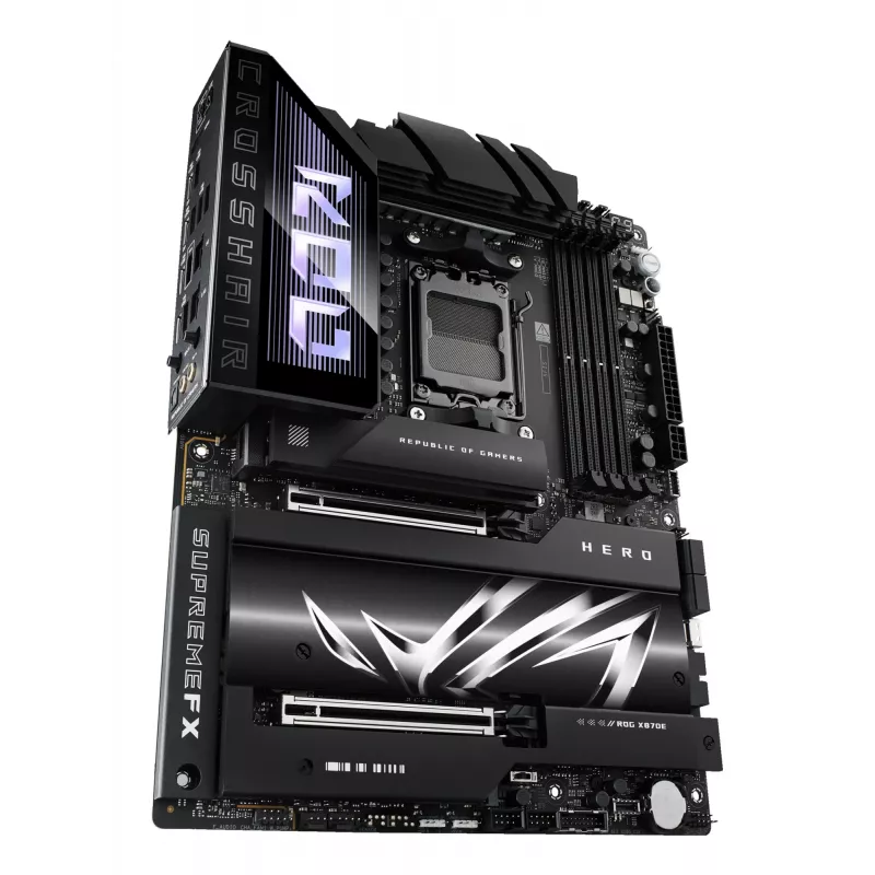 Motherboard ASUS ROG CROSSHAIR X870E HERO — AMD X870E, Socket AM5, ATX, 4× DDR5 DIMM, 192 GB, Wi‑Fi 7, Bluetooth 5.4