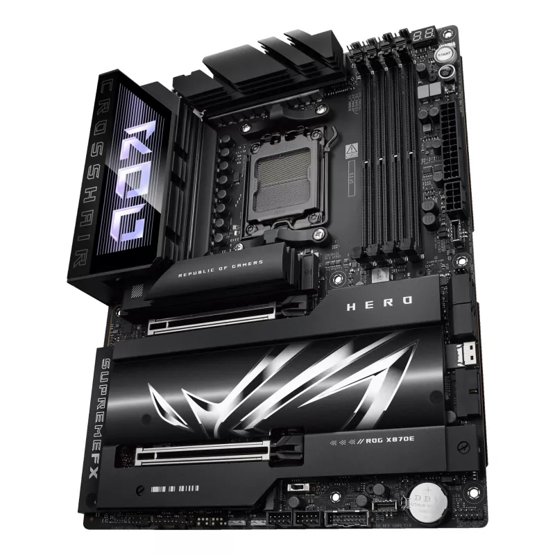 Motherboard ASUS ROG CROSSHAIR X870E HERO — AMD X870E, Socket AM5, ATX, 4× DDR5 DIMM, 192 GB, Wi‑Fi 7, Bluetooth 5.4
