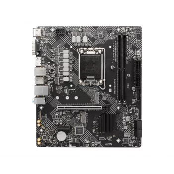 Motherboard MSI PRO H610M-G — Intel H610, LGA 1700, micro ATX, DDR5, 2 DIMM, até 96 GB, M.2, SATA III, HDMI 2.1, DisplayPort 1.4