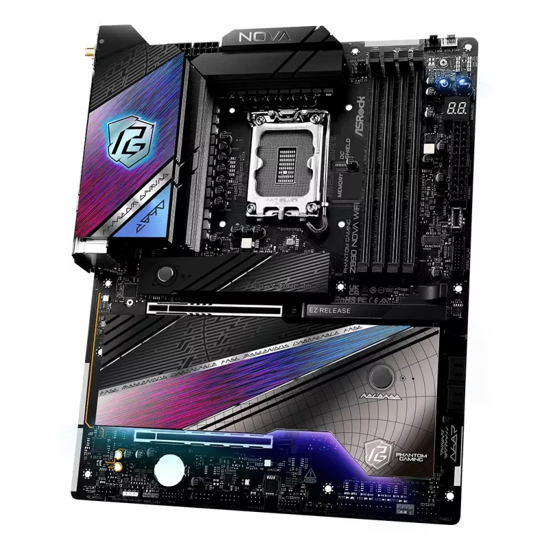 Motherboard ASRock Z890 Nova Wifi LGA1851 Intel Z890 4 x DDR5 1 x HDMI 2.1 TMDS/FRL 8G 2 x Thunderbolt 4 ATX