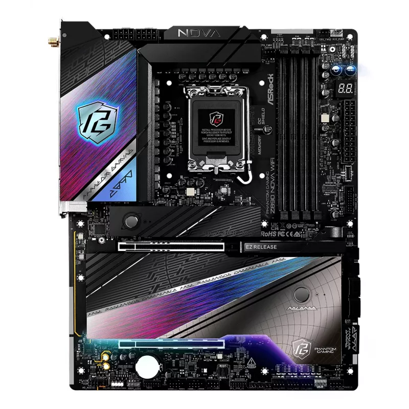 Motherboard ASRock Z890 Nova Wifi LGA1851 Intel Z890 4 x DDR5 1 x HDMI 2.1 TMDS/FRL 8G 2 x Thunderbolt 4 ATX