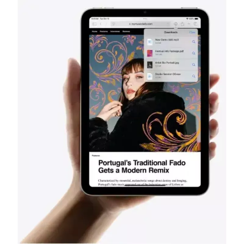 Tablet Apple iPad mini 7.ª geração 8,3 polegadas Wi‑Fi + Cellular 128GB roxo, A17 Pro, 2266×1488 LED