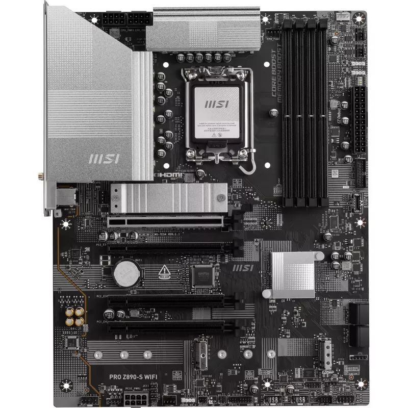 Motherboard MSI PRO Z890-S WIFI Intel Z890 LGA 1851 (Socket V1) ATX