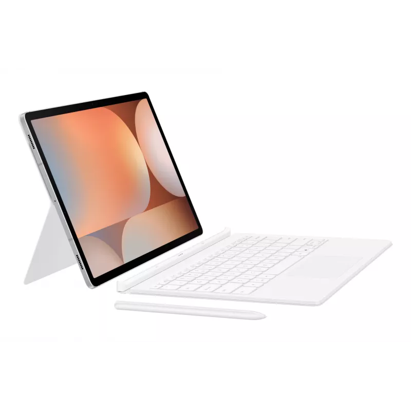 Samsung EF-DX825 QWERTZ alemão Pogo Pin branco