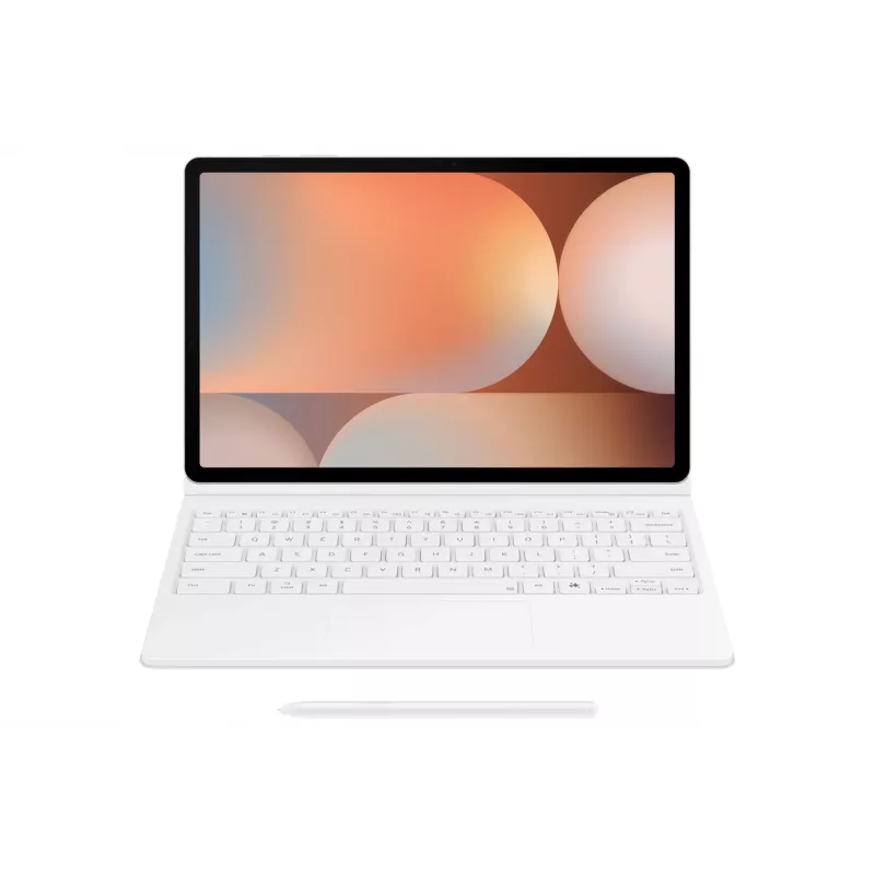 Samsung EF-DX825 QWERTZ alemão Pogo Pin branco