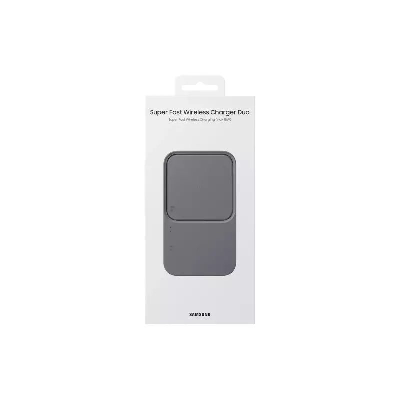 Carregador sem fios Samsung EP-P5400, 15 W, cinzento, carregador USB para interiores, compatível com auscultadores, smartphones e smartwatches