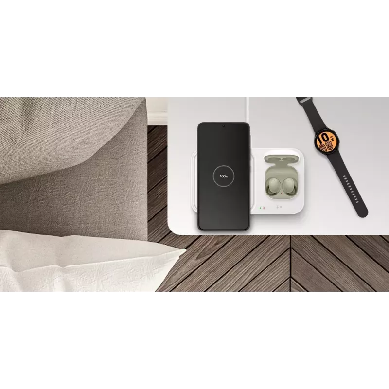 Samsung EP-P5400 auscultadores, smartphone, smartwatch branco USB carregamento sem fios carregamento rápido interior