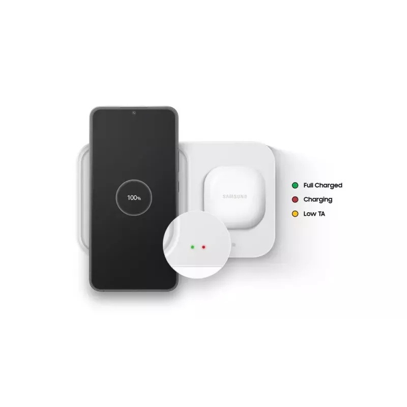 Samsung EP-P5400 auscultadores, smartphone, smartwatch branco USB carregamento sem fios carregamento rápido interior