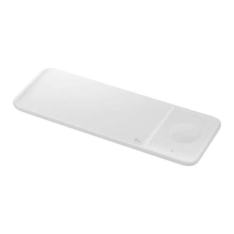 Carregador sem fios Samsung Trio auscultadores, smartphone, smartwatch branco USB carregamento sem fios carregamento rápido interior