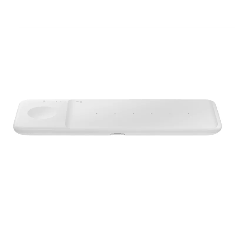 Carregador sem fios Samsung Trio auscultadores, smartphone, smartwatch branco USB carregamento sem fios carregamento rápido interior