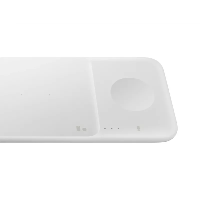 Carregador sem fios Samsung Trio auscultadores, smartphone, smartwatch branco USB carregamento sem fios carregamento rápido interior