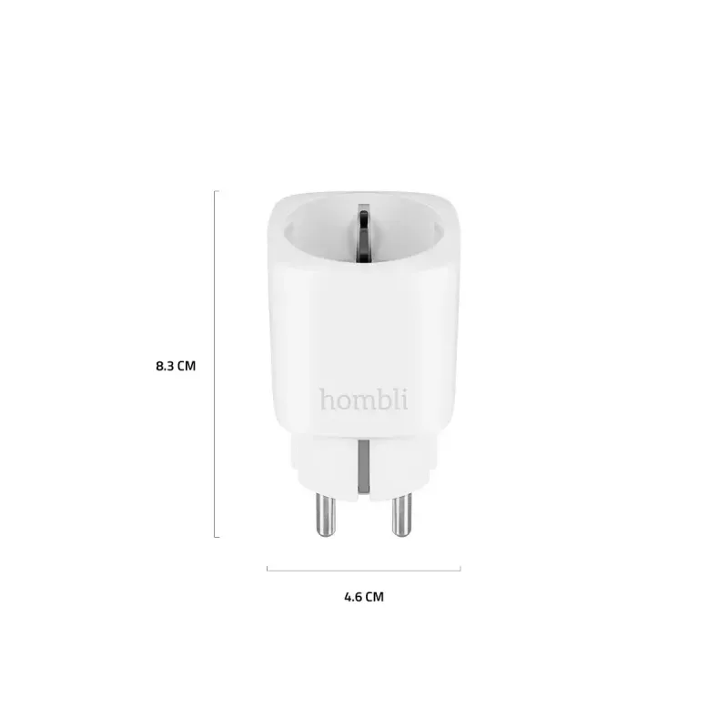 Hombli HBSS-0109 tomada inteligente EU, Wi-Fi, para interior, branca, de plástico