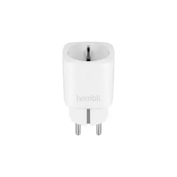 Tomada inteligente Hombli Smart Socket EU – tomada inteligente da Avanca International BV, Wi-Fi, 220–250 V, 50–60 Hz, máx. 3540 W, interior, branco, plástico, 46×46×84 mm