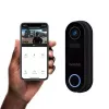 Campainha inteligente Hombli Pack preto branco IP65 sem fios 1080p