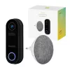 Campainha inteligente Hombli Pack preto branco IP65 sem fios 1080p