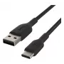 Cabo USB Belkin CAB002BT1MBK 1 m USB-A para USB-C preto
