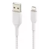 Cabo Lightning para USB-A BELKIN, entrançado, 1 m, branco