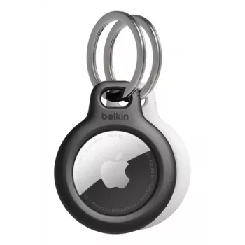 Suporte Belkin Secure para porta-chaves AirTag 2 unid. preto/branco