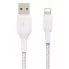 Cabo Belkin Lightning para USB-A entrançado 2 m branco