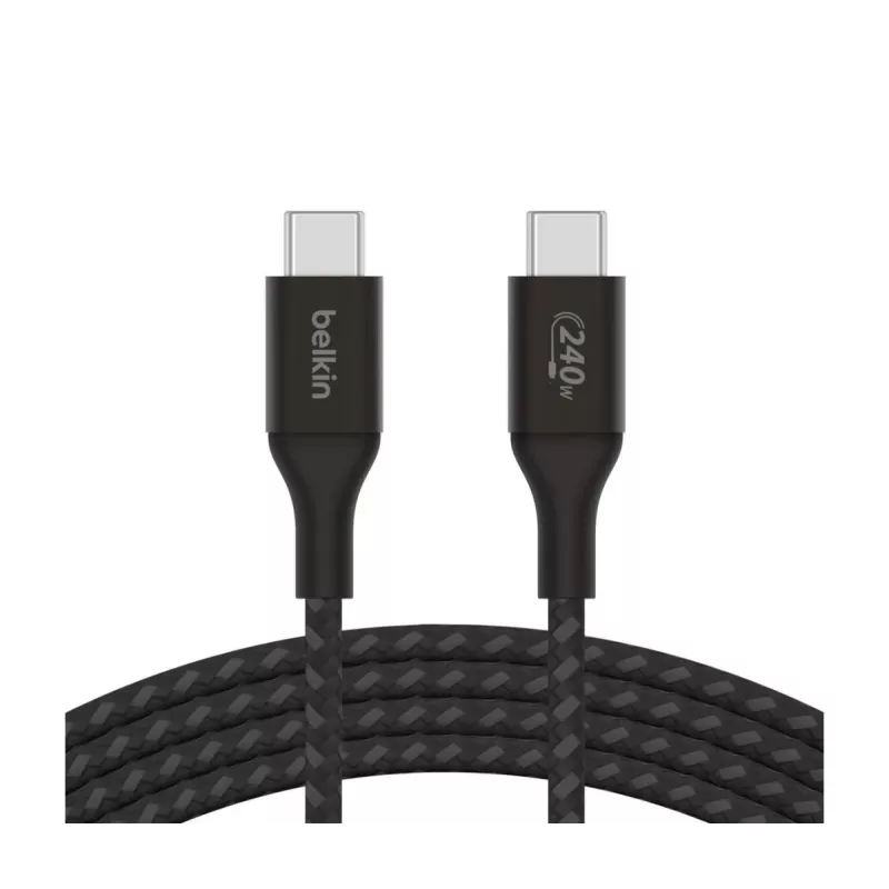 Cabo USB Belkin - Boostcharge - cabo USB-C para USB-C 240 W - 1 m - preto