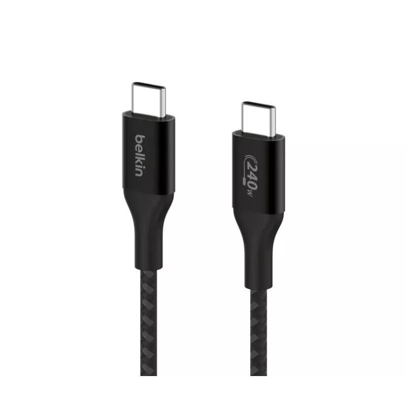 Cabo USB Belkin - Boostcharge - cabo USB-C para USB-C 240 W - 1 m - preto