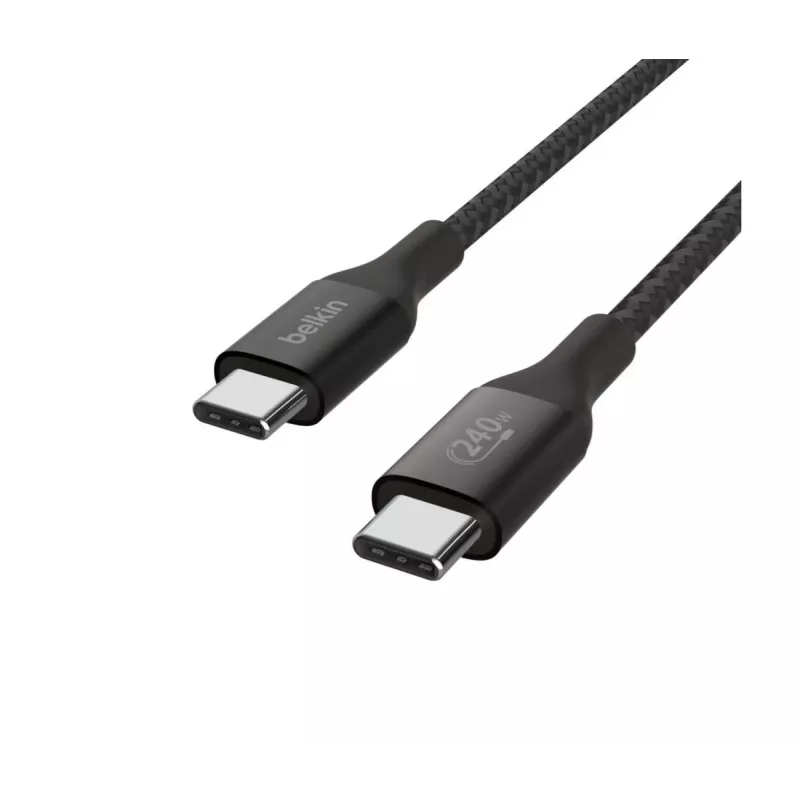 Cabo USB Belkin - Boostcharge - cabo USB-C para USB-C 240 W - 1 m - preto