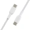 Cabo USB Belkin CAB004BT1MWH2PK USB 2.0 1 m USB C branco