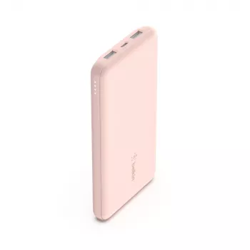 BELKIN Power Bank 10k mAh USB-C/USB-A 15W – rosa