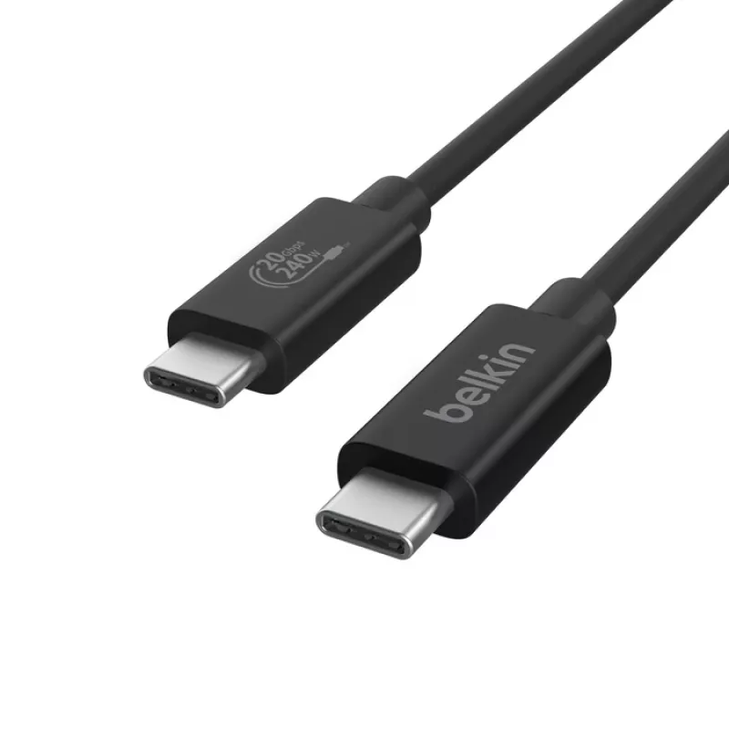 Cabo USB Belkin INZ004BT2MBK USB4 Gen 2x2 2 m USB-C preto