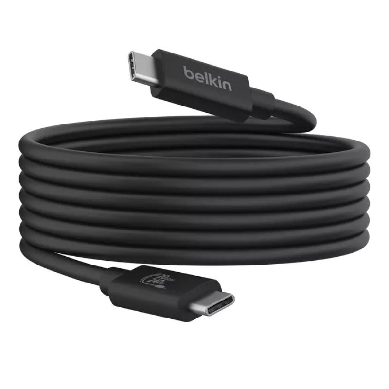 Cabo USB Belkin INZ004BT2MBK USB4 Gen 2x2 2 m USB-C preto