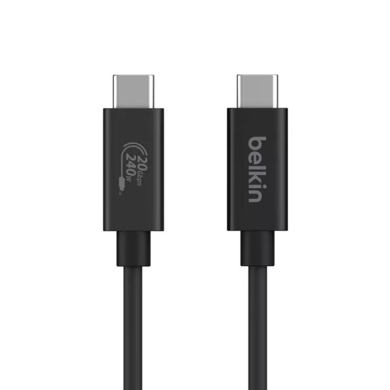 Cabo USB Belkin INZ004BT2MBK USB4 Gen 2x2 2 m USB-C preto