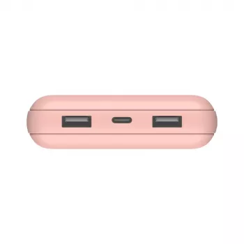 Power bank Belkin 20k USB-A e USB-C 15 W rosa
