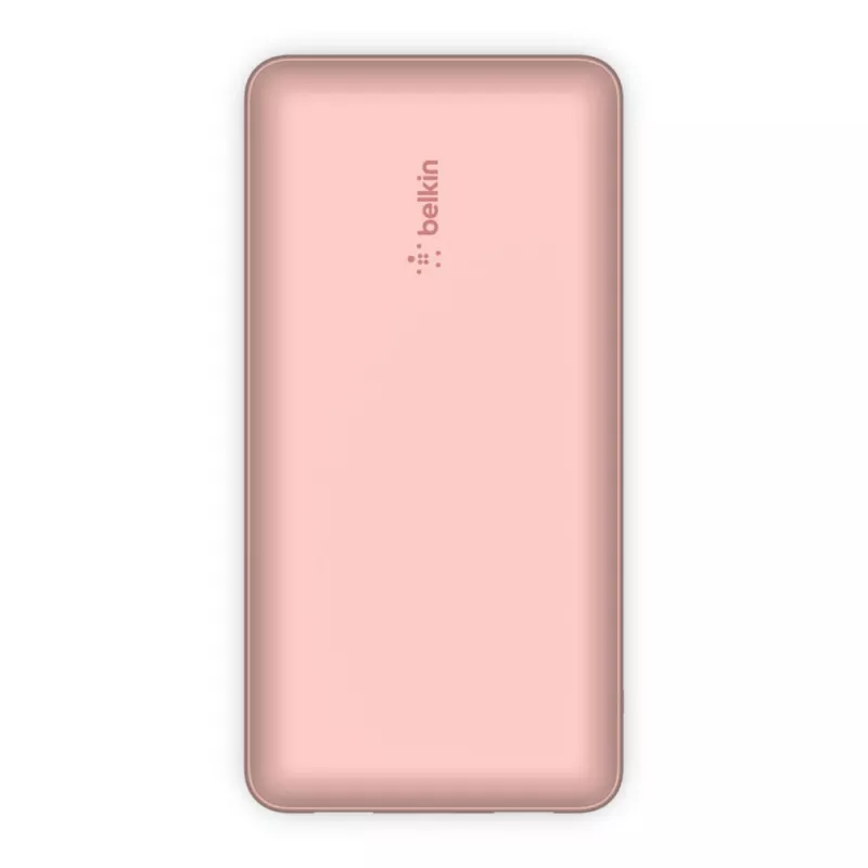 Power bank Belkin 20k USB-A e USB-C 15 W rosa