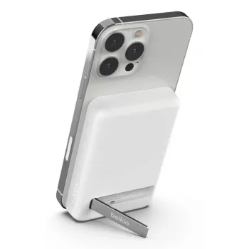 Power bank magnética sem fios Belkin 5000 mAh branca