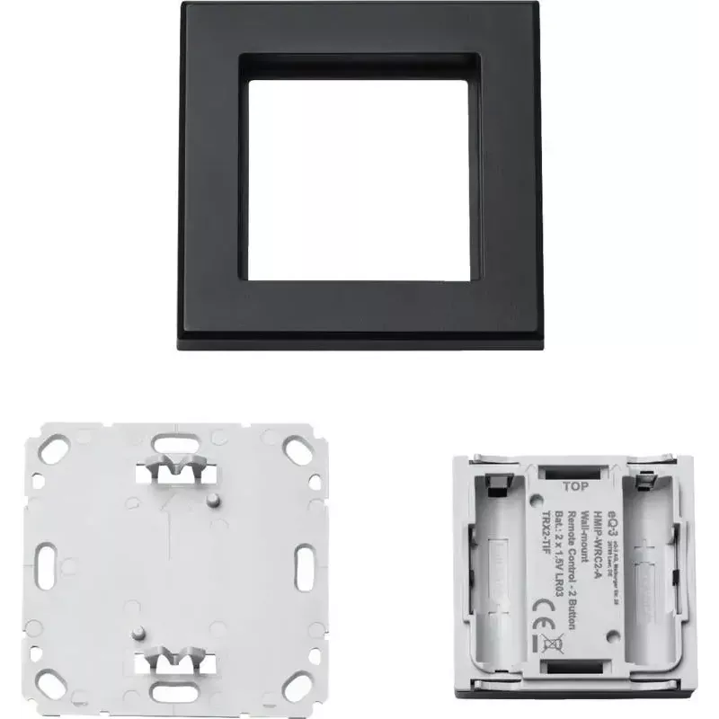 Interruptor de luz Homematic IP 159881A0 — antracite, controlo por botões, Pilha (AAA), IP20, 86×86×19 mm