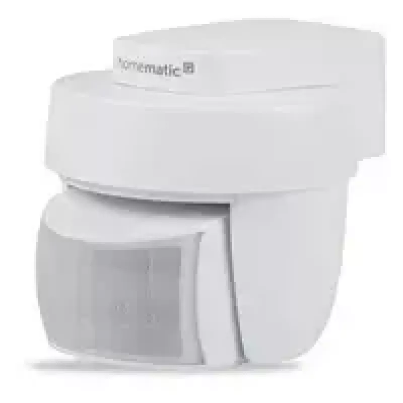 Detetor de movimento exterior Homematic IP HmIP-SMO-2 com sensor de luminosidade, sem fios, alimentado por pilhas