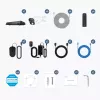 Reolink NVS8-8MB4 (PS4KB01-8) kit de videovigilância PoE, NVR de 8 canais com HDD de 2 TB + 4 câmaras, 8 MP 4K (3840x2160)