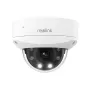 Reolink P437 câmara de segurança IP dome 4K PoE, 8 MP 3840x2160, zoom ótico 5x 2,7–13,5 mm, visão noturna a cores, H.265, IK10, IP67, microSD até 256 GB, branca
