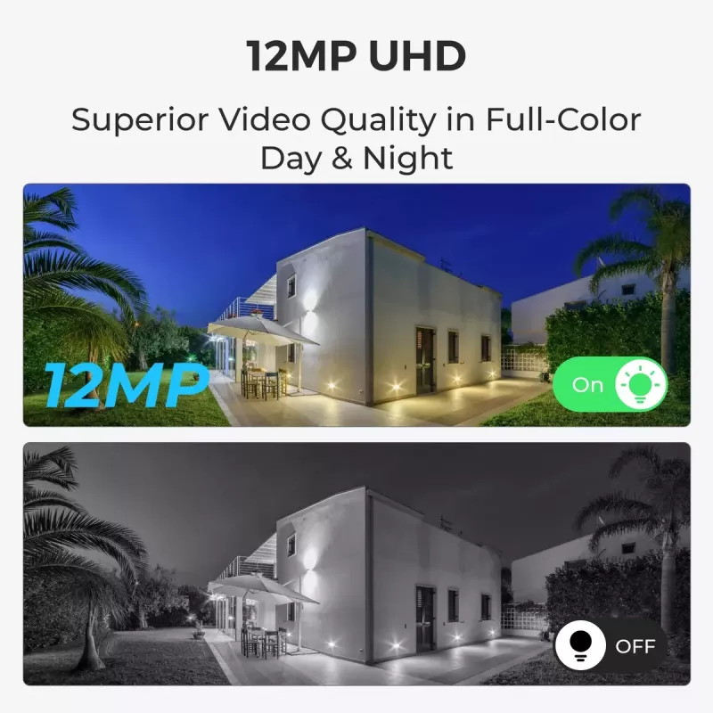 Câmara de vigilância IP Reolink P340 12MP PoE Bullet, 4512×2512, 2,8 mm, IP66, 30 m IR, PoE, 1×RJ-45