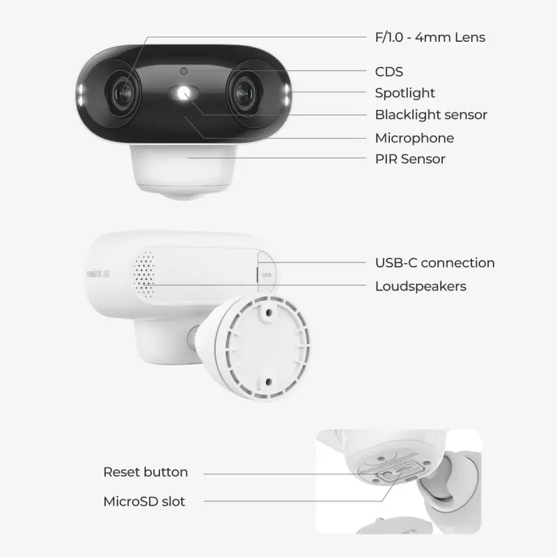 Câmara de vigilância IP Reolink Argus Series B740X IP66