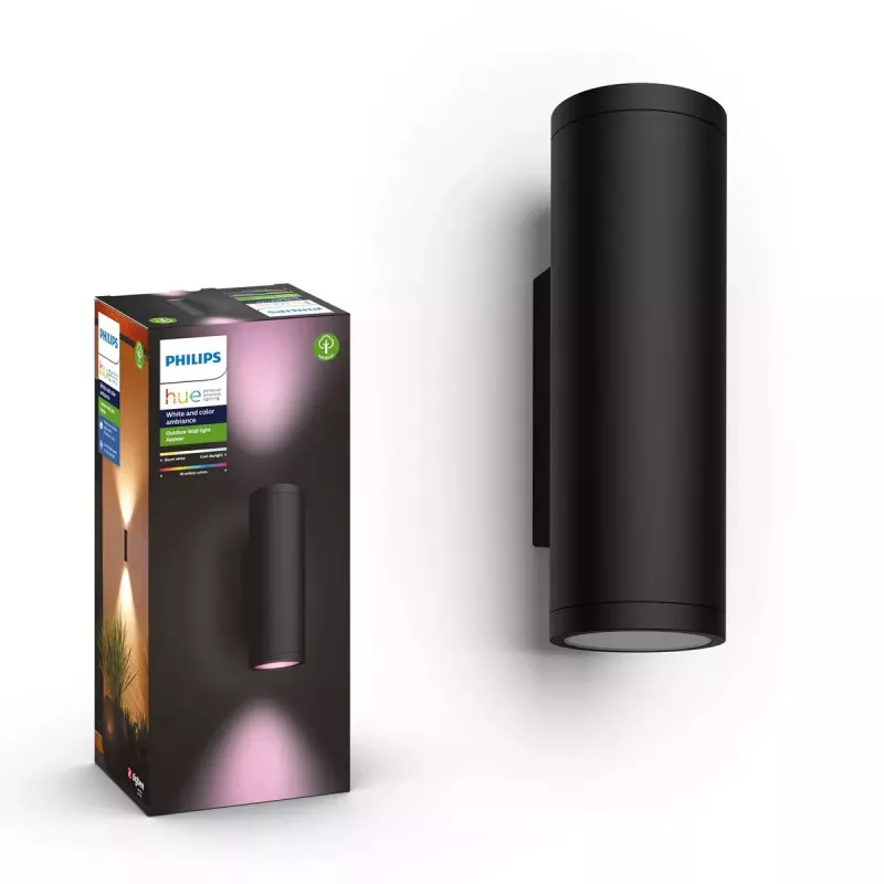 Aplique de parede para exterior Philips Hue White and Colour Ambience Appear