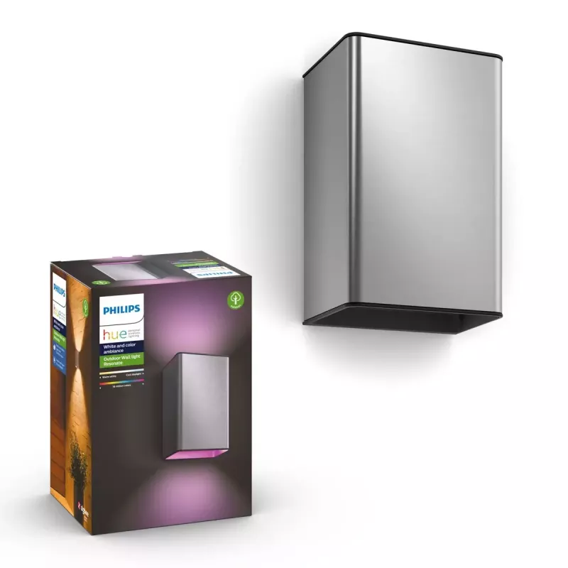 Aplique de parede para exterior Philips Hue White and colour ambiance Resonate