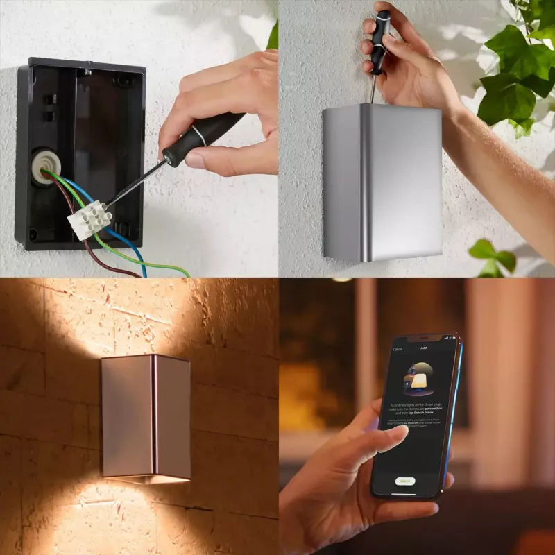 Aplique de parede para exterior Philips Hue White and colour ambiance Resonate