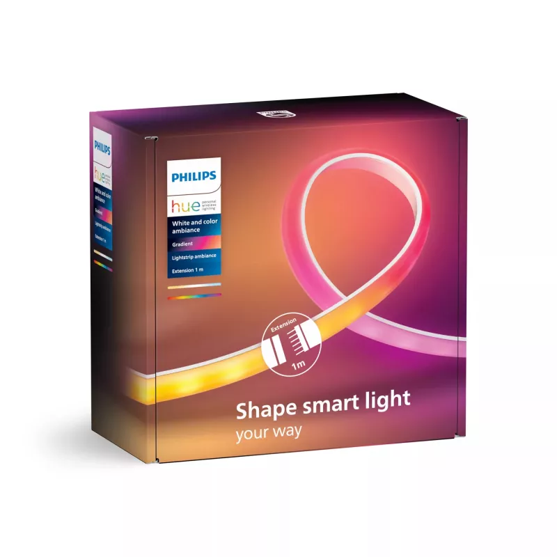 Extensão de fita de luz Philips Hue White and Colour Ambience Gradient 1 metro