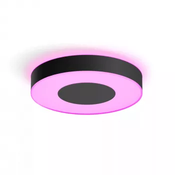 Luminária de teto inteligente Philips Hue Infuse large preta – White and Color Ambiance, Bluetooth, Ø425×86 mm, 50–60 Hz
