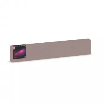 Foco de iluminação inteligente Philips Hue White and Colour Ambience Perifo kit de base de teto reto 3 focos 1 barra de luz