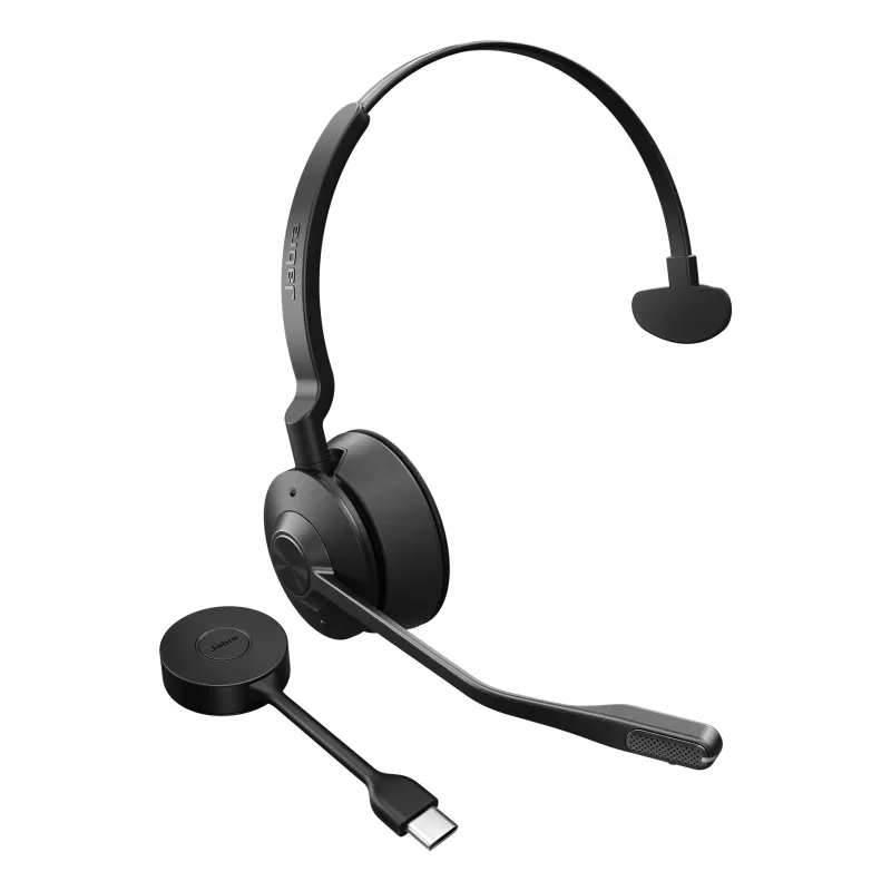 Jabra Engage 55 SE - USB-C UC Mono, EMEA/APAC, sem fios, 40 - 16000 Hz, escritório/call center, 57 g, headset, preto