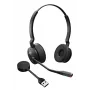 Jabra Engage 55 SE - USB-A UC Stereo, EMEA/APAC, sem fios, 40 - 16000 Hz, escritório/call center, 83 g, headset, preto