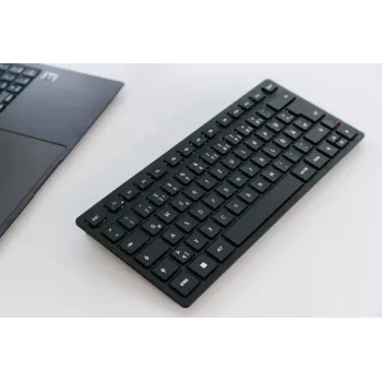 Teclado CHERRY KW 9200 MINI Universal USB + RF Wireless + Bluetooth QWERTZ alemão preto