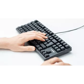 Teclado CHERRY G80-3000N RGB TKL Universal USB QWERTZ alemão preto